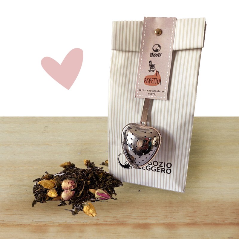 TI ASPETTO! - TE VERDE ALLE ROSE E INFUSORE A CUORE