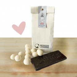 FACCIAMO A METÀ - TAVOLETTA CIOCCOLATO FONDENTE E BIANCOCOCCO