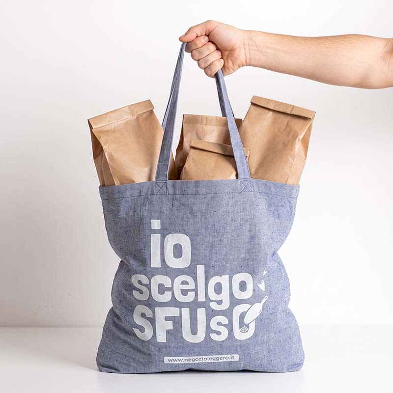 BORSA IO SCELGO SFUSO IN COTONE RIGENERATO