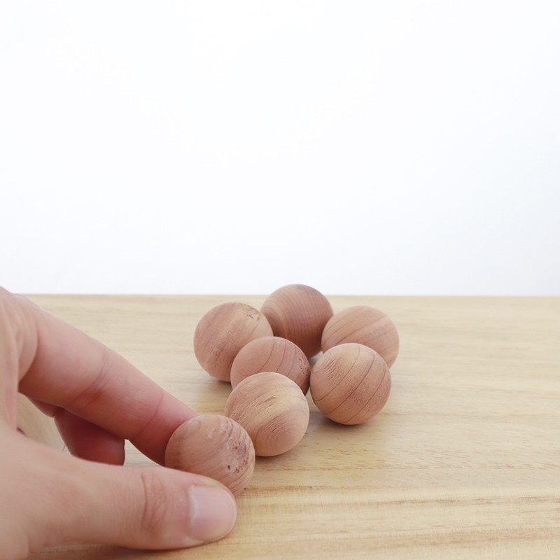 Set di 30 palline di legno (diametro: 20 mm, legno di schima) - Wood, Tools & Deco