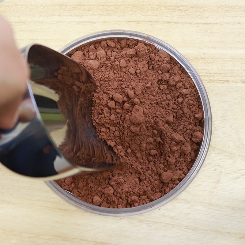 Cacao amer en poudre issu du commerce équitable.