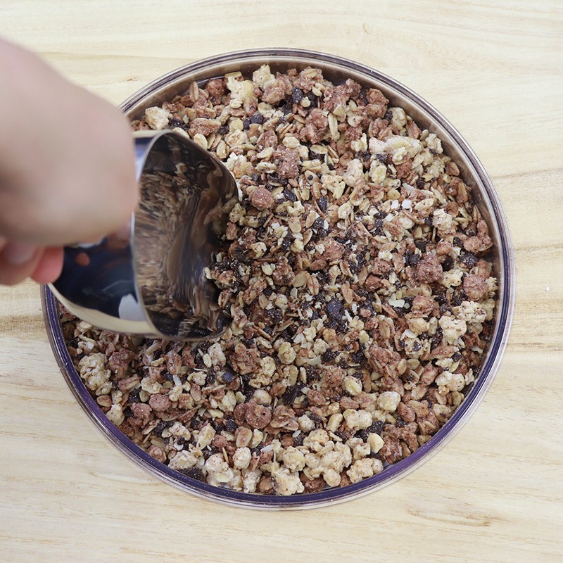 Muesli croccante con cioccolato.