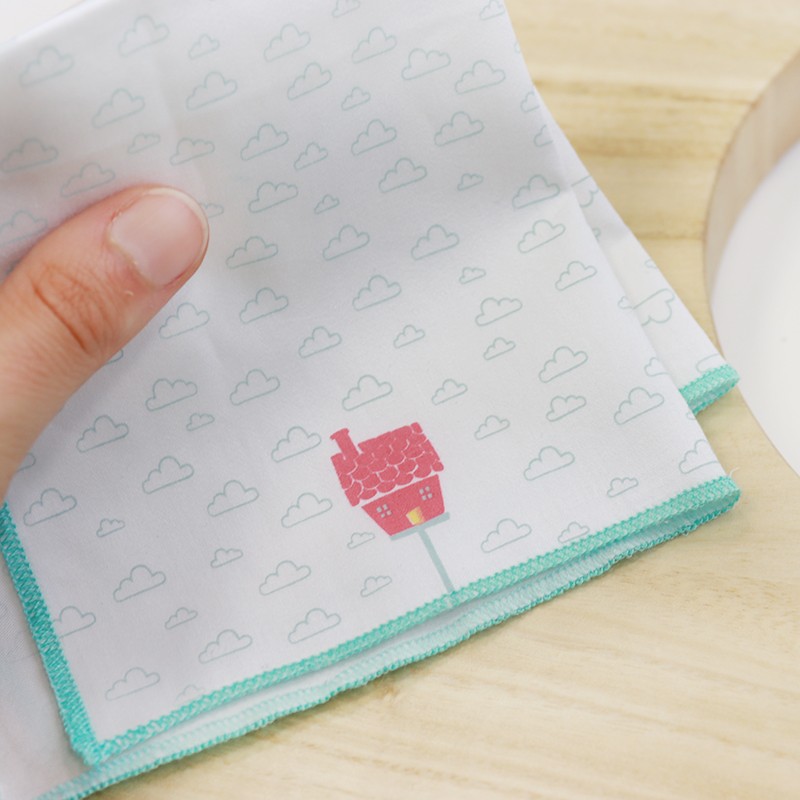 Fazzoletto Di Stoffa Con Stampa In Cotone Naturale