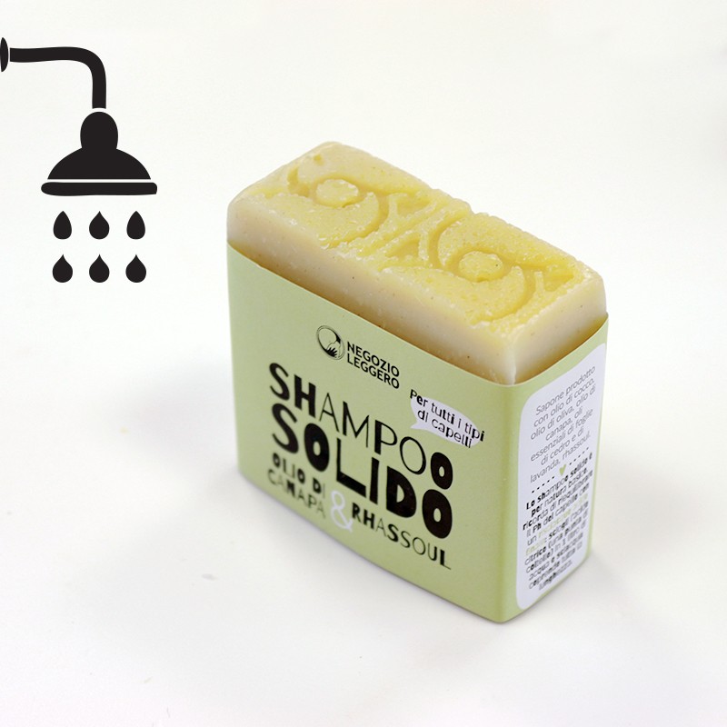 SHAMPOO SOLIDO CANAPA E RHASSOUL