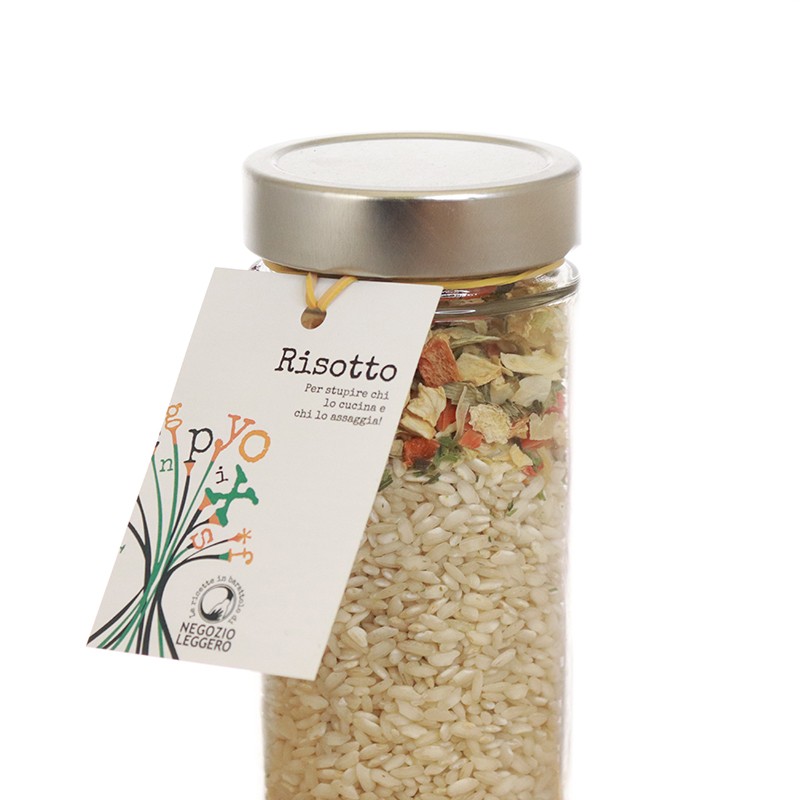 Ricetta in barattolo per preparare un colorato risotto alla