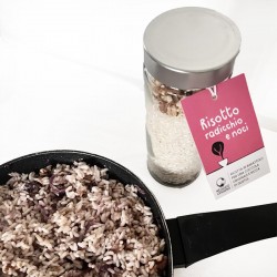 RECETTE EN BOCAL : RISOTTO AU RADICCHIO ET AUX NOIX