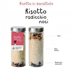 RISOTTO RADICCHIO E NOCI - RICETTA IN BARATTOLO