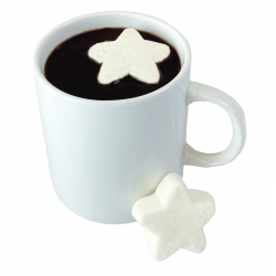 CIOCCOLATA CALDA AL CAFFÈ CON STELLE DI MARSHMALLOW