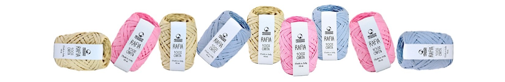 Rotoli di rafia in carta colorata | Decorazioni e usi creativi